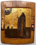 Icoon - Stichter van het Heilige Klooster - Hout