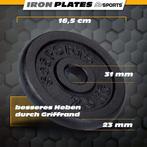 ScSPORTS® Dumbbells 15 kg 30 mm Dumbbell Set van 2 gietijzer, Verzenden, Nieuw