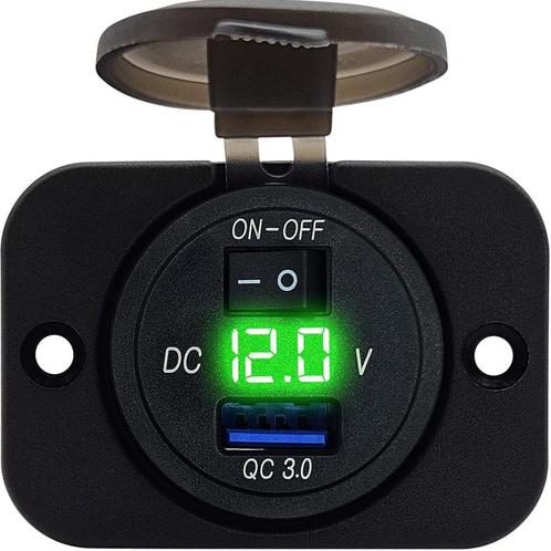 ProRide 12V USB Stopcontact 1 Poort Inbouw met, Doe-het-zelf en Verbouw, Elektra en Kabels, Nieuw, Verzenden