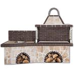 Buitenkeuken set bbq met gootsteen - brown firebrick &..., Nieuw, Ophalen of Verzenden