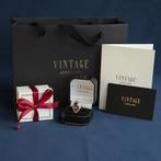 Gouden vintage ring met saffier 14 krt, Ophalen of Verzenden, Nieuw