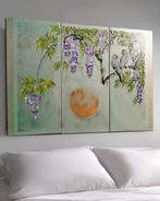 Ksavera - Japanese wisteria J359 - XXL triptych