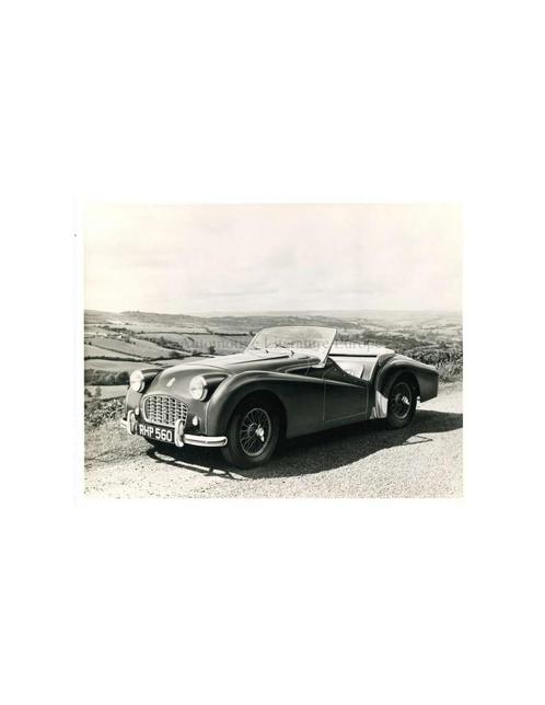 1955 TRIUMPH TR3 CABRIOLET PERSFOTO, Boeken, Auto's | Folders en Tijdschriften