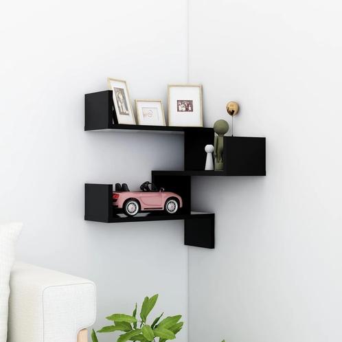 Hoekplank Zwart 40 cm - OP = OP - Decoratief & Functioneel, Huis en Inrichting, Badkamer | Badkamermeubels, 25 tot 50 cm, Nieuw