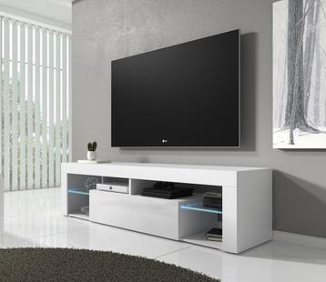 TV-Meubel Fancy - Wit - 140x35x50 - TVKast - Modern met led
