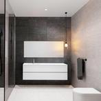 Badkamermeubel Solid Surface BWS Oslo 150x46 cm Dubbel Mat, Ophalen of Verzenden, Nieuw, Bad