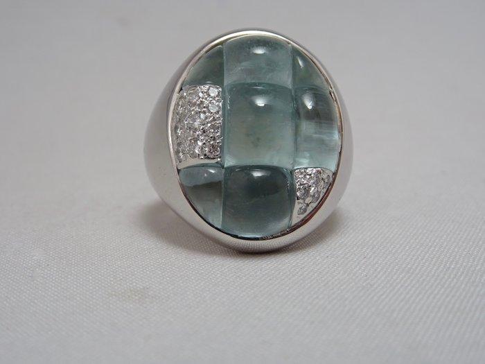 Pomellato - Ring - Mosaico - 18 karaat Witgoud - 0.50ct. tw., Sieraden, Tassen en Uiterlijk, Ringen