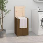 vidaXL Wasmand 44x44x66 cm massief grenenhout honingbruin, Verzenden, Nieuw