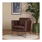 Leren fauteuil Club, Huis en Inrichting, Fauteuils, Nieuw, Ophalen of Verzenden, 75 tot 100 cm, Industrieel, Modern