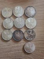 Duitsland. 5 Deutsche Mark 10x 1951/1972 (Zonder