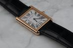 Cartier Tank Large - W5200025 - Rose goud, Overige merken, Polshorloge, Goud, Leer