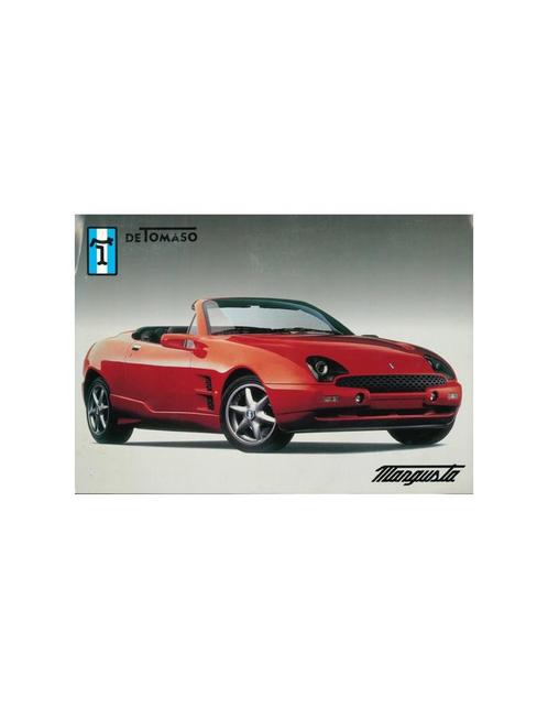 199? DE TOMASO MANGUSTA LEAFLET, Boeken, Auto's | Folders en Tijdschriften