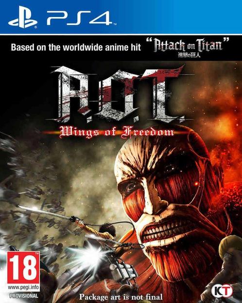 Playstation 4 Attack on Titan: Wings of Freedom, Spelcomputers en Games, Games | Sony PlayStation 4, Zo goed als nieuw, Verzenden
