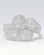 Cocktailring - 14 karaat Geel goud - 0.98ct. tw. Diamant