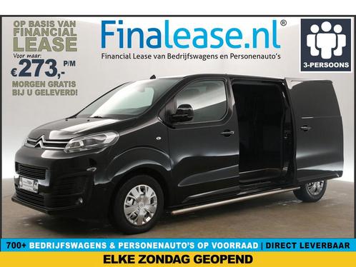 Citroën Jumpy 2.0 BlueHDI L2H1 Airco 360Cam 2xSchuifd €273pm, Auto's, Bestelauto's, Lease, Handgeschakeld, Diesel, Citroën, Zwart