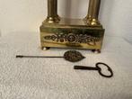 Slingerklok - Messing - 1900-1910 - Messing kolompendule, Antiek en Kunst, Antiek | Klokken
