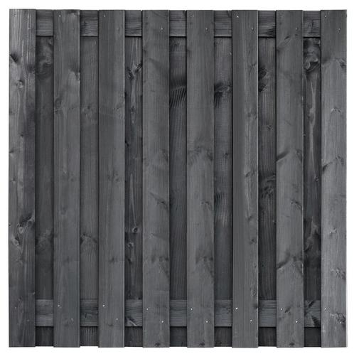 Schutting Tuinscherm Dalen 180x180cm Zwart Geimpregneerd Gre, Tuin en Terras, Schuttingen, Minder dan 3 meter, Nieuw, Hout, 1 tot 2 meter