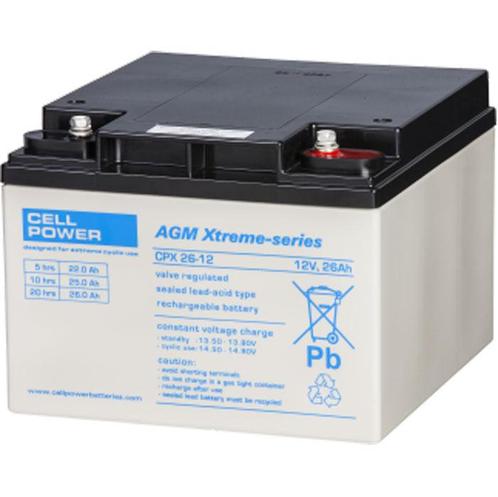 Cellpower CPX Accu/batterij 26 Ah - 12 volt met hoge capacit, Diversen, Brommobielen en Scootmobielen, Ophalen of Verzenden
