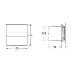 Badkamer Ventilator Cata E-100 GBTH Timer En Vochtsensor 100, Ophalen of Verzenden, Nieuw