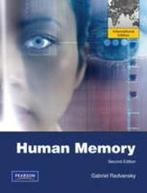 Human Memory:International Edition 9780205024520, Boeken, Verzenden, Gelezen, Radvansky Gabriel