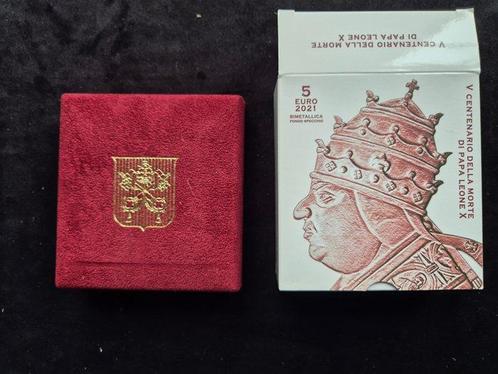 Vaticaan. 5 Euro 2021 Leone X Proof (Zonder Minimumprijs), Postzegels en Munten, Munten | Europa | Euromunten