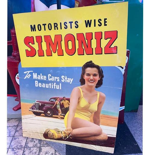 Simoniz Originele Kartonnen Display 90 x 65 cm, Verzamelen, Merken en Reclamevoorwerpen, Ophalen