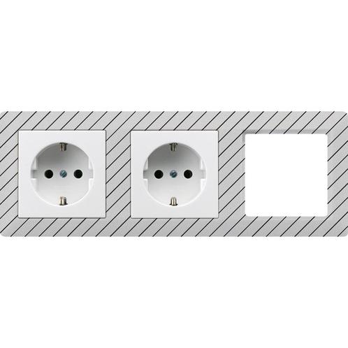 Jung AS500 wandcontactdoos (WCD-schakelmateriaal) (Europese, Doe-het-zelf en Verbouw, Elektra en Kabels, Overige typen, Nieuw