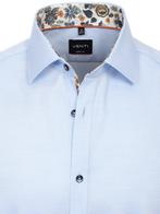 Venti Heren Overhemd Met Bloemenkraag Body Fit 144275400-100, Kleding | Heren, Verzenden, Nieuw, Blauw