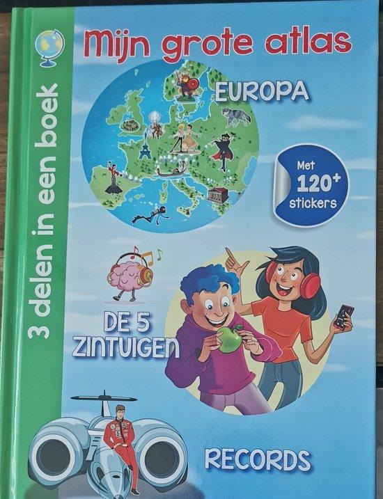 Mijn Grote Atlas Europa - 5 Zintuigen Records - 120+, Boeken, Overige Boeken, Gelezen, Verzenden