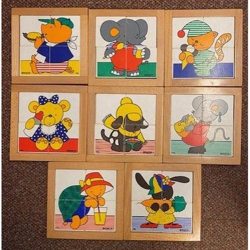 Educo 8 puzzeltjes in een opbergkastje (zie omschrijving), Boeken, Schoolboeken, Nieuw, Verzenden
