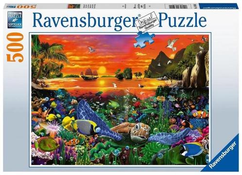 Schildpad in het Rif Puzzel (500 stukjes) | Ravensburger -, Hobby en Vrije tijd, Denksport en Puzzels, Nieuw, Verzenden