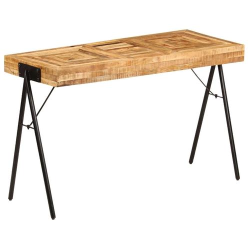 vidaXL Schrijftafel 118x50x75 cm massief mangohout, Huis en Inrichting, Bureaus, Nieuw, Verzenden