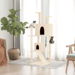 vidaXL Kattenmeubel met sisal krabpalen 153 cm crèmekleurig, Verzenden, Nieuw