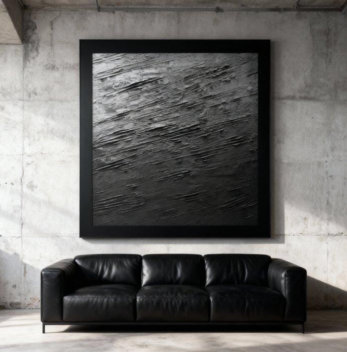 Jacopo Mattia Alegiani - LIght on black - work already, Antiek en Kunst, Kunst | Schilderijen | Modern