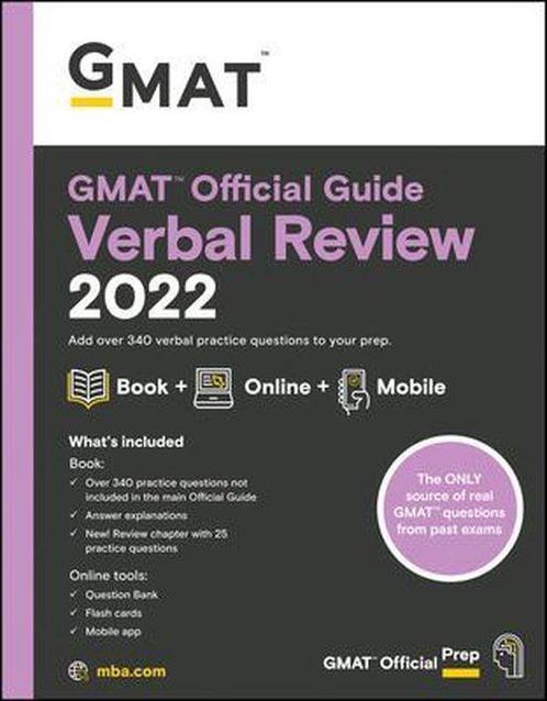 GMAT Official Guide Verbal Review 2022 9781119793793, Boeken, Wetenschap, Zo goed als nieuw, Verzenden