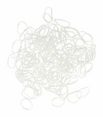 Haarelastiekjes mini - 1cm - Wit - Set van 150, Nieuw