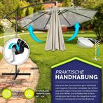 Tillvex® Parasol - Zweefparasol - Ø300cm - 360° Draaibaar -, Tuin en Terras, Verzenden, Zo goed als nieuw