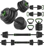 Tunturi Halter en Dumbellset - Rubber - Halterset 28 kg -, Sport en Fitness, Verzenden, Nieuw