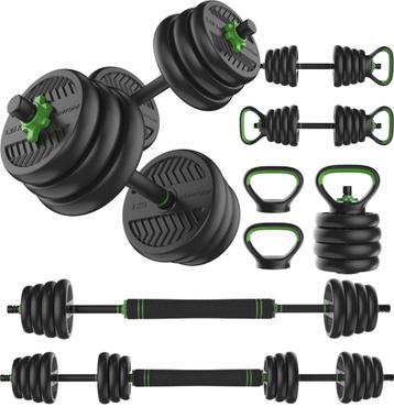 Tunturi Halter en Dumbellset - Rubber - Halterset 28 kg - beschikbaar voor biedingen