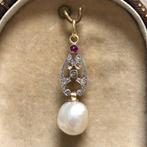 Zonder Minimumprijs - Hanger - 18 karaat Platina, Geel goud, Sieraden, Tassen en Uiterlijk, Antieke sieraden