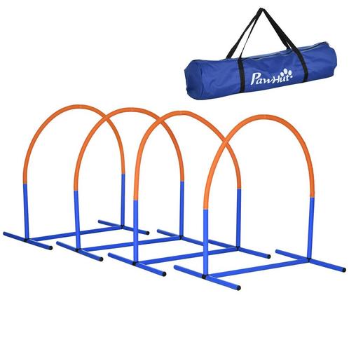 TRUUSK Honden Agility Trainingset 4-delig Met Draagtas Blauw, Dieren en Toebehoren, Honden-accessoires, Nieuw, Verzenden