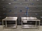 Aan- en afvoertafel | wastafel | RVS, Gebruikt, RVS Meubilair