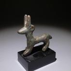 Luristan Brons Anubis amulet. 3,6 cm H. Late Periode, 664 -