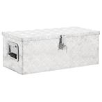 vidaXL Opbergbox 70x31x27 cm aluminium zilverkleurig, Verzenden, Nieuw