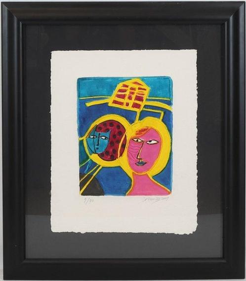 Corneille (1922-2010) - La Maison Jaune, Antiek en Kunst, Antiek | Overige Antiek