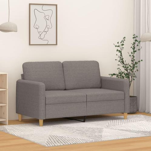vidaXL Tweezitsbank 120 cm stof taupe, Huis en Inrichting, Banken | Bankstellen, Nieuw, Minder dan 150 cm, Stof, Tweepersoons