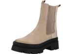 PS Poelman NORA - Dames Chelsea Boots - Suède leer - Beige, Kleding | Dames, Verzenden, Nieuw
