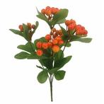 Berry bush orange 32cm oranje bessen kunst bessentak, Huis en Inrichting, Ophalen of Verzenden, Nieuw