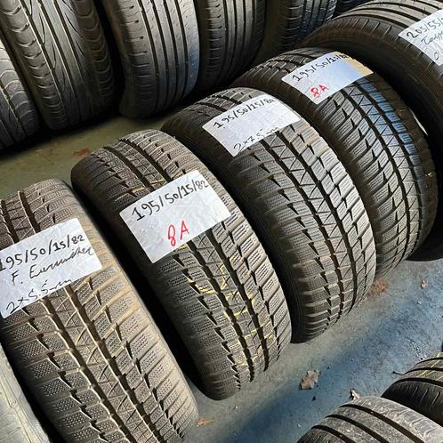 4 x Falken Eurowinter 195-50-15 Winterbanden 7,5mm, Auto-onderdelen, Banden en Velgen, 15 inch, Winterbanden, 195 mm, Personenwagen