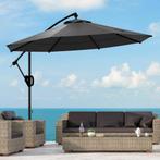 TRUUSK Vrijdragende Parasol Ø293 X 260Hcm Met Kruk En Kruisv, Verzenden, Nieuw